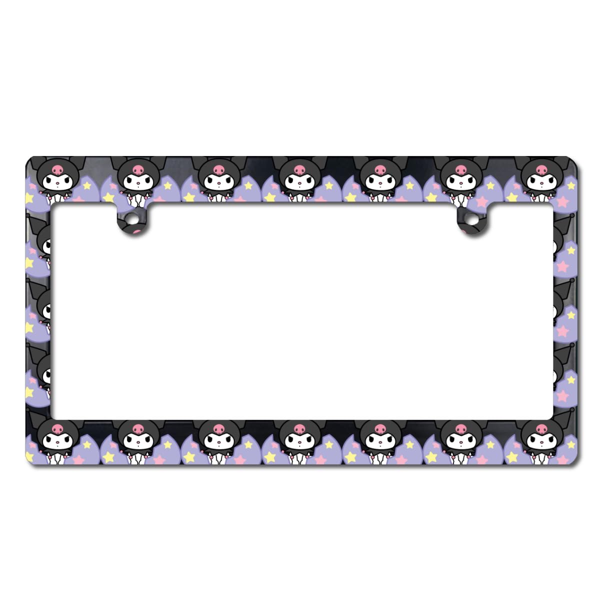 Amazon.co.jp: ナンバープレートフレーム 2枚入り クロミ 車のナンバー